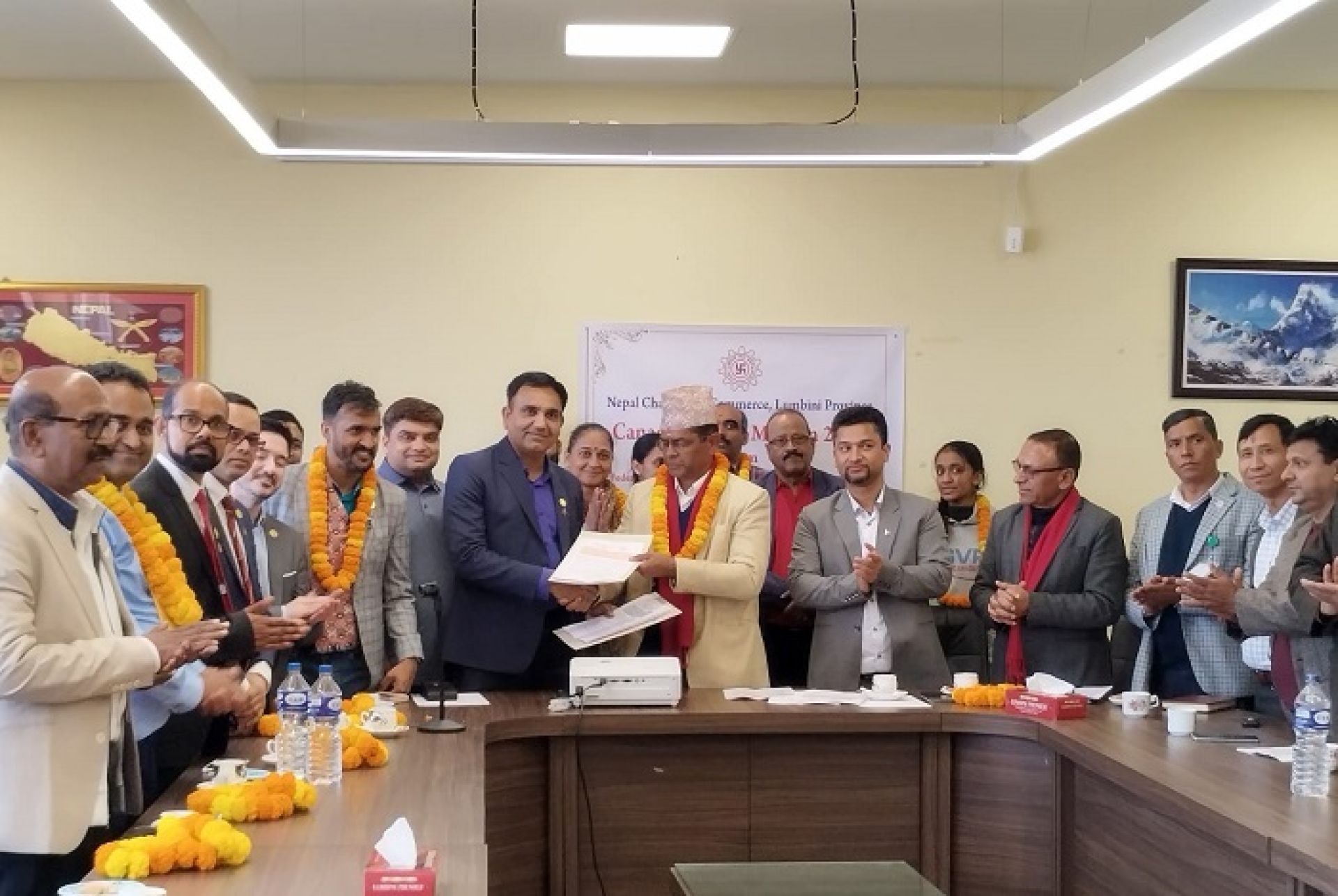 क्यानडा र हङकङ चेम्बरसँग लुम्बिनी चेम्बरको सहकार्य